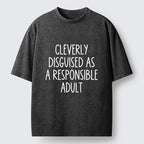 Kyoto-Lion Funny Adult Mode Meme Washed T-Shirt