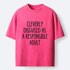 Kyoto-Lion Funny Adult Mode Meme Washed T-Shirt