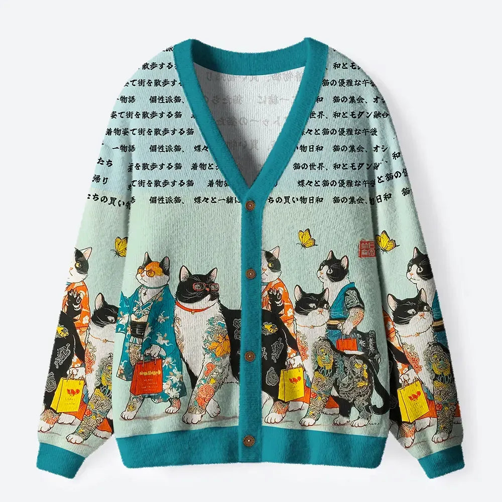 Trendy Japanese Cat Cardigan New Arrival