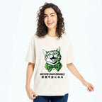 Japanese Vintage Cat T-Shirt for Daily Wear
