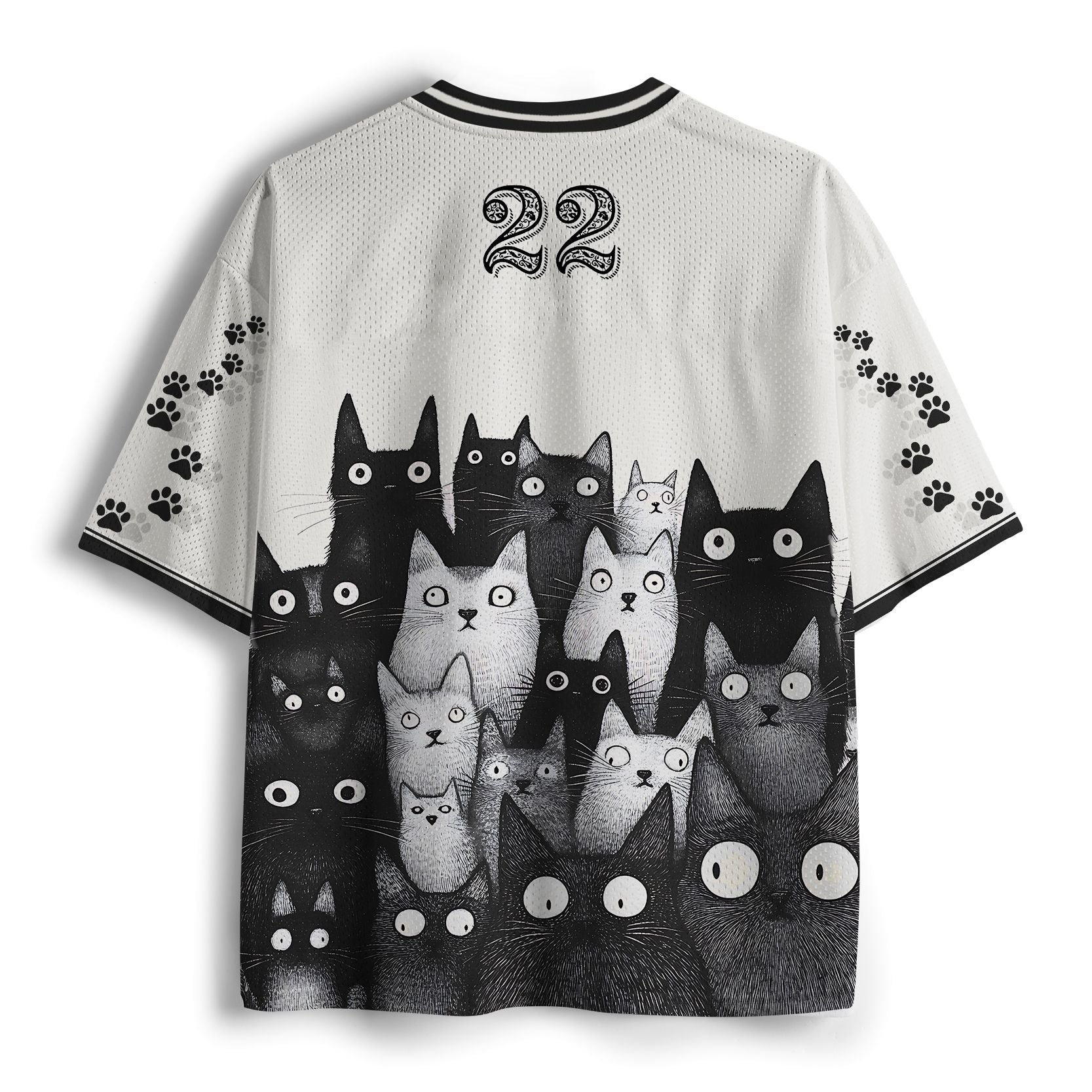 Kyoto Lion cat mesh jersey for men
