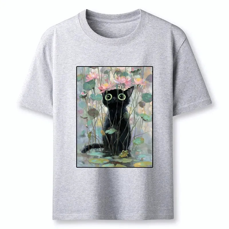 Japanese vintage cat tee on sale