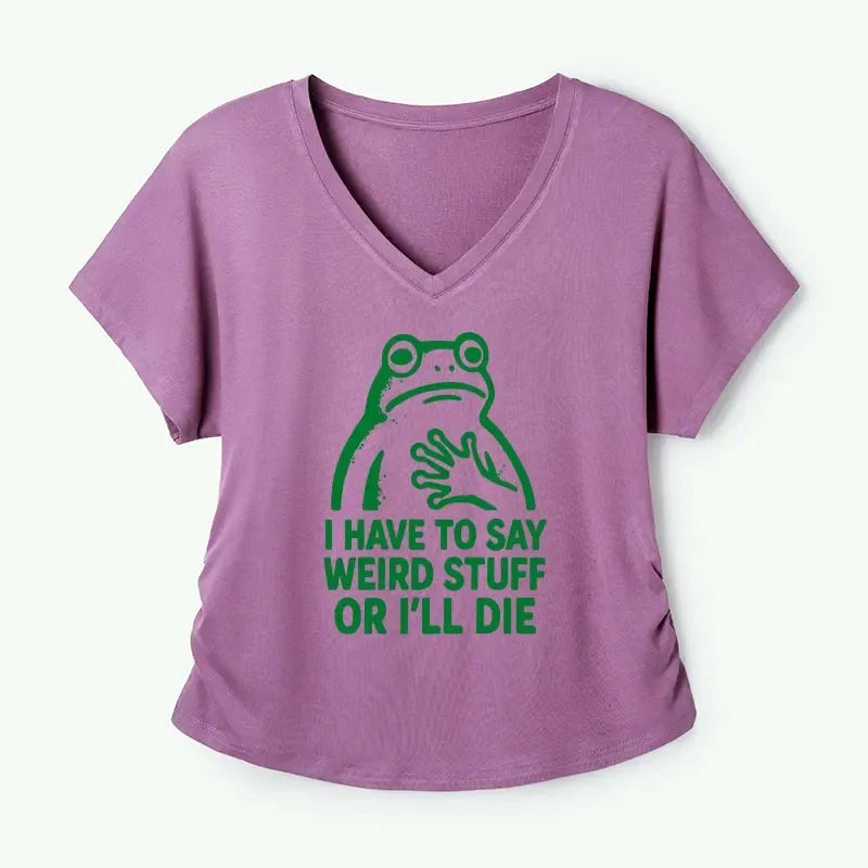 funny frog meme t-shirt for women