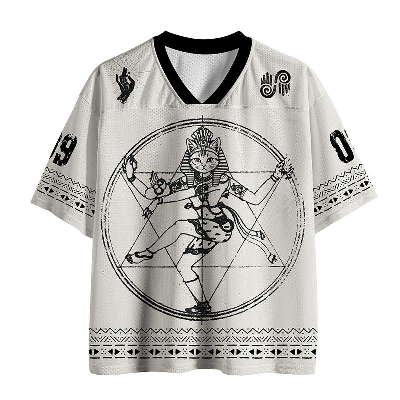 Kyoto Lion Mesh Jersey for Daily Wear