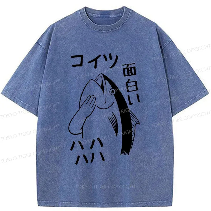 Kyoto Lion Ukiyo-e T-Shirt for Summer