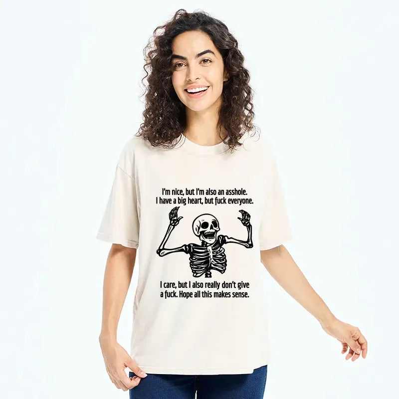 Nice But Also An Asshole Washed Tee