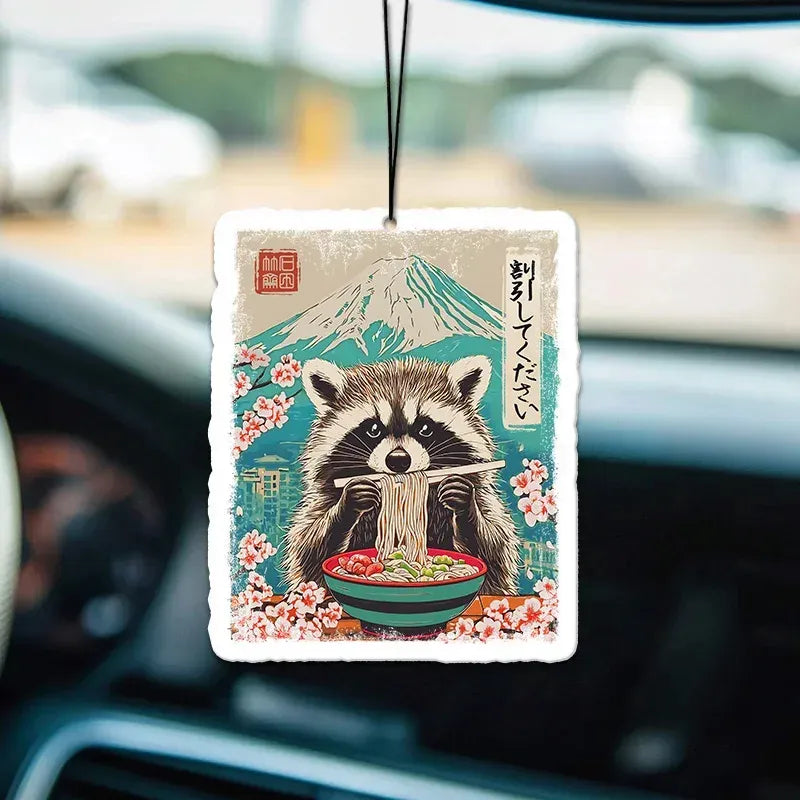 Kyoto-Lion Please Give Raccoon A Discount Car Air Freshener