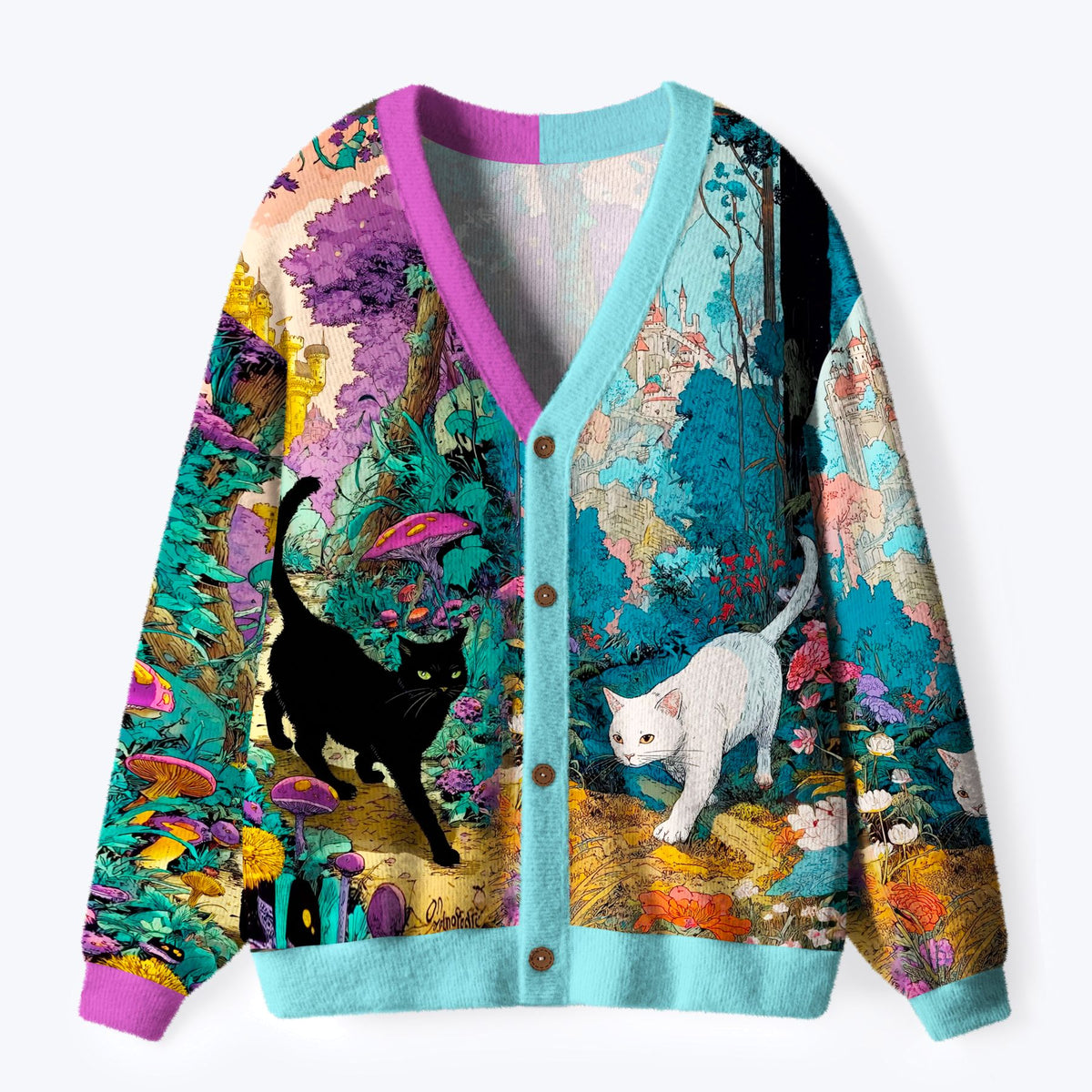 japanese culture cardigan sweater limited edition for cat lovers