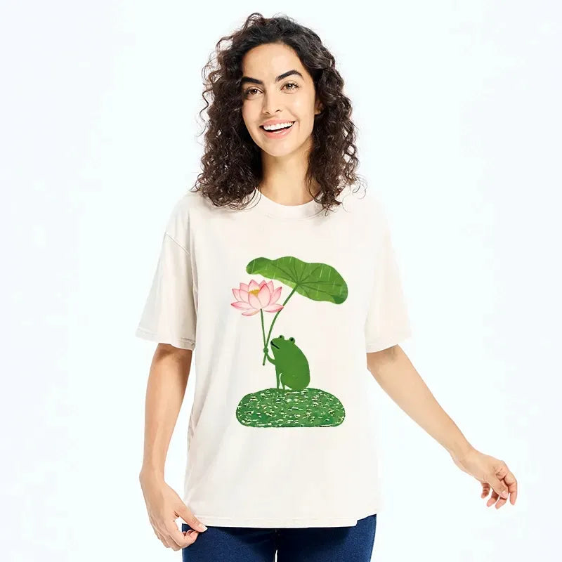 Kyoto Lion Frog T-Shirt Trendy Summer