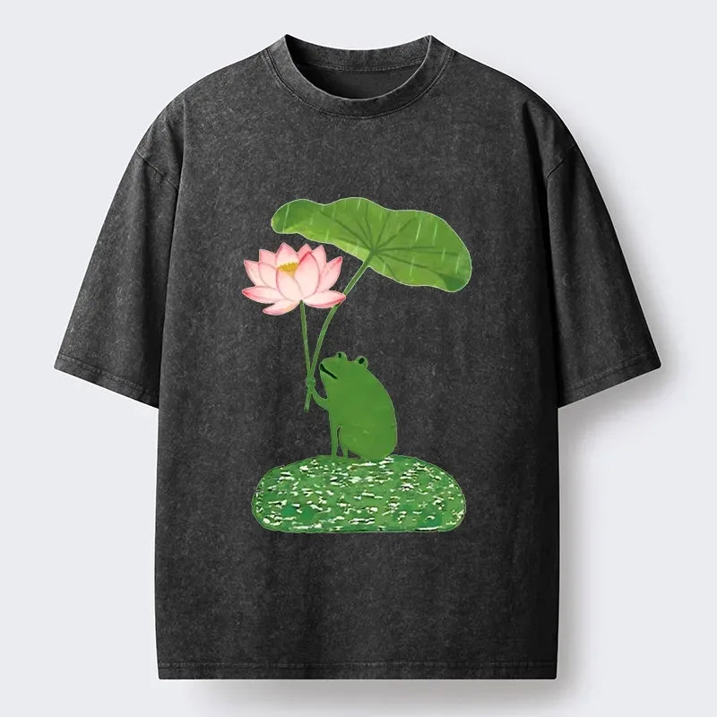 Kyoto Lion Frog T-Shirt Trendy Summer