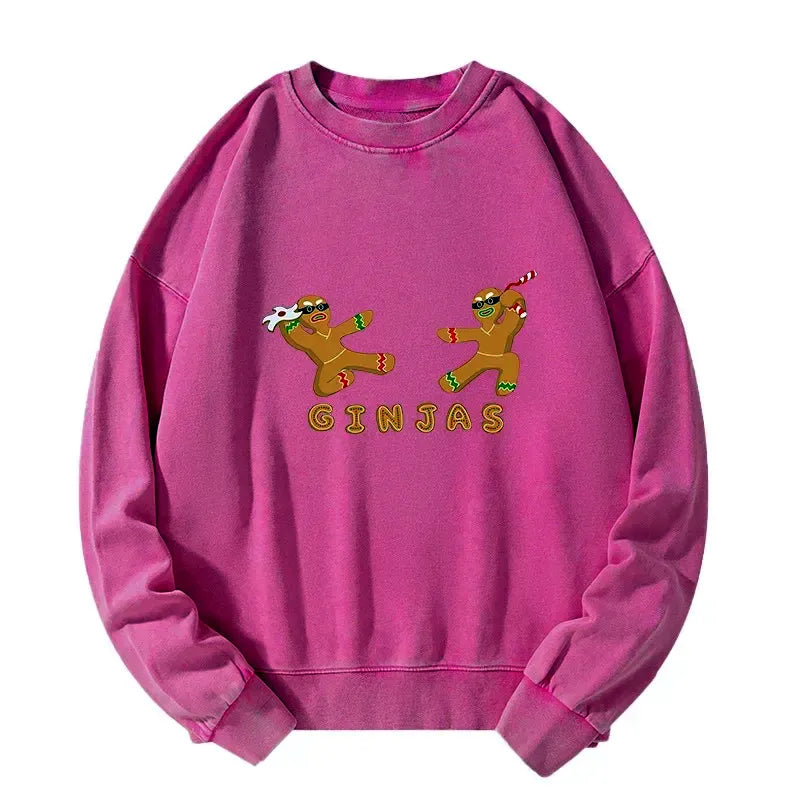 Unisex Washed Sweatshirt for Daily Wear
