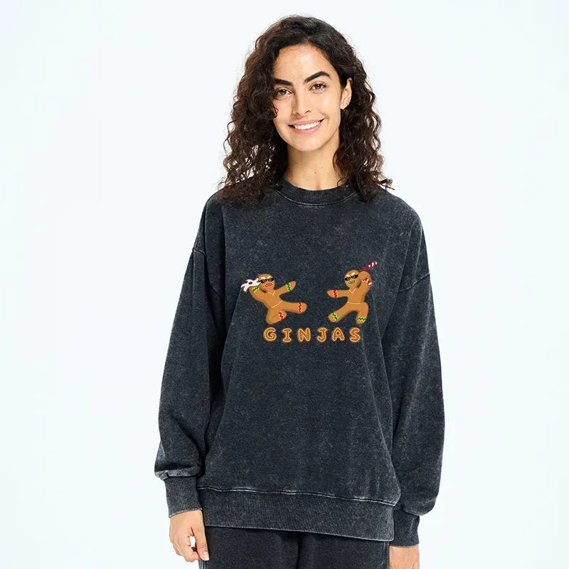 Unisex Washed Sweatshirt for Daily Wear