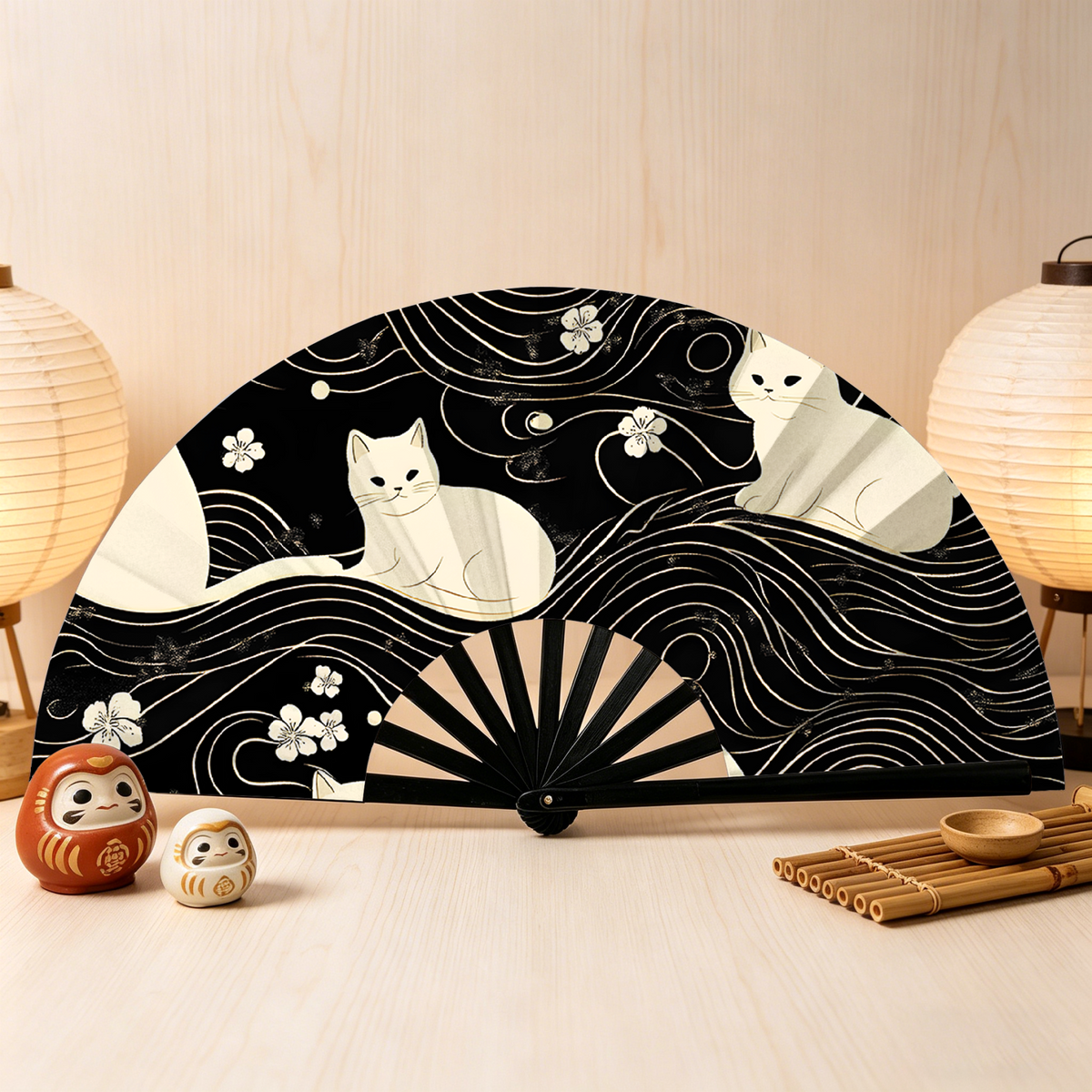 Japanese hand fan for festival