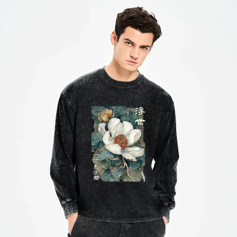 Kyoto Lion Magnolia Flower Unisex Tee