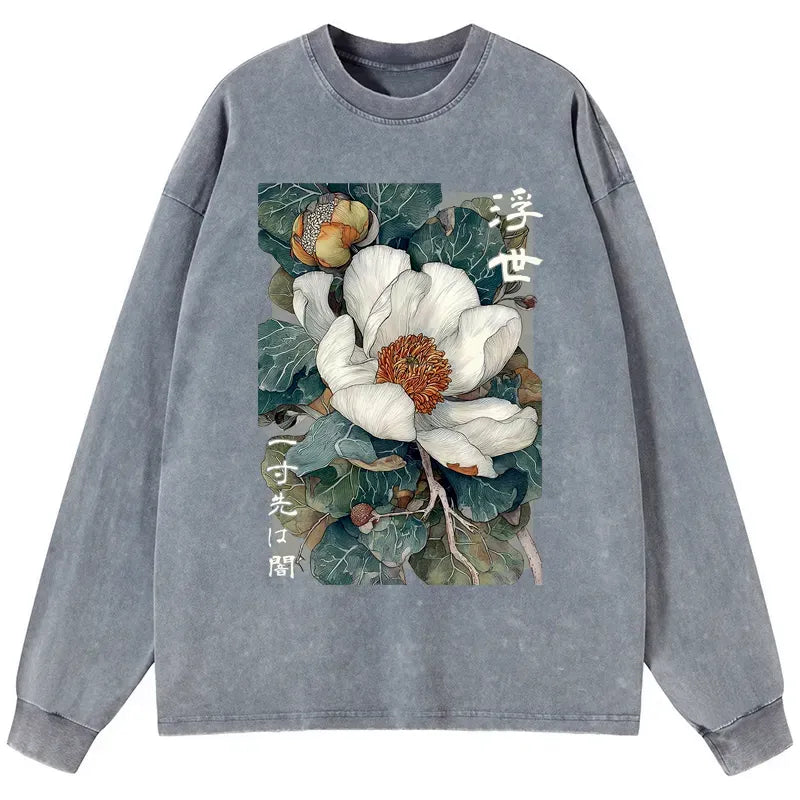 Kyoto Lion Magnolia Flower Unisex Tee