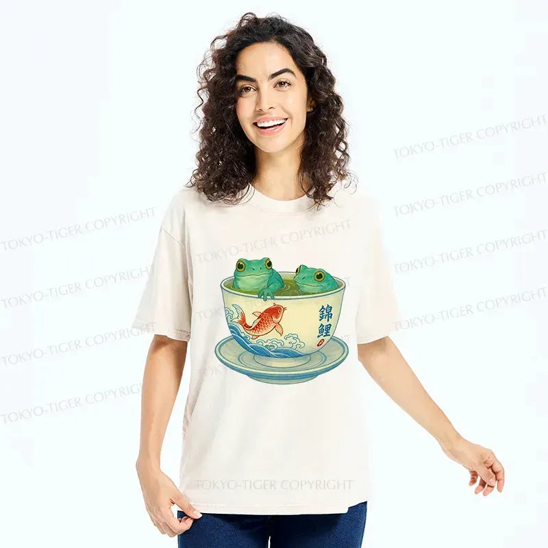 Vintage Kyoto Frog Tee for Summer