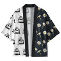japanese kimono cardigan with daisies