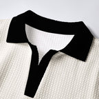 Trendy Japanese Print Polo Shirt for Men