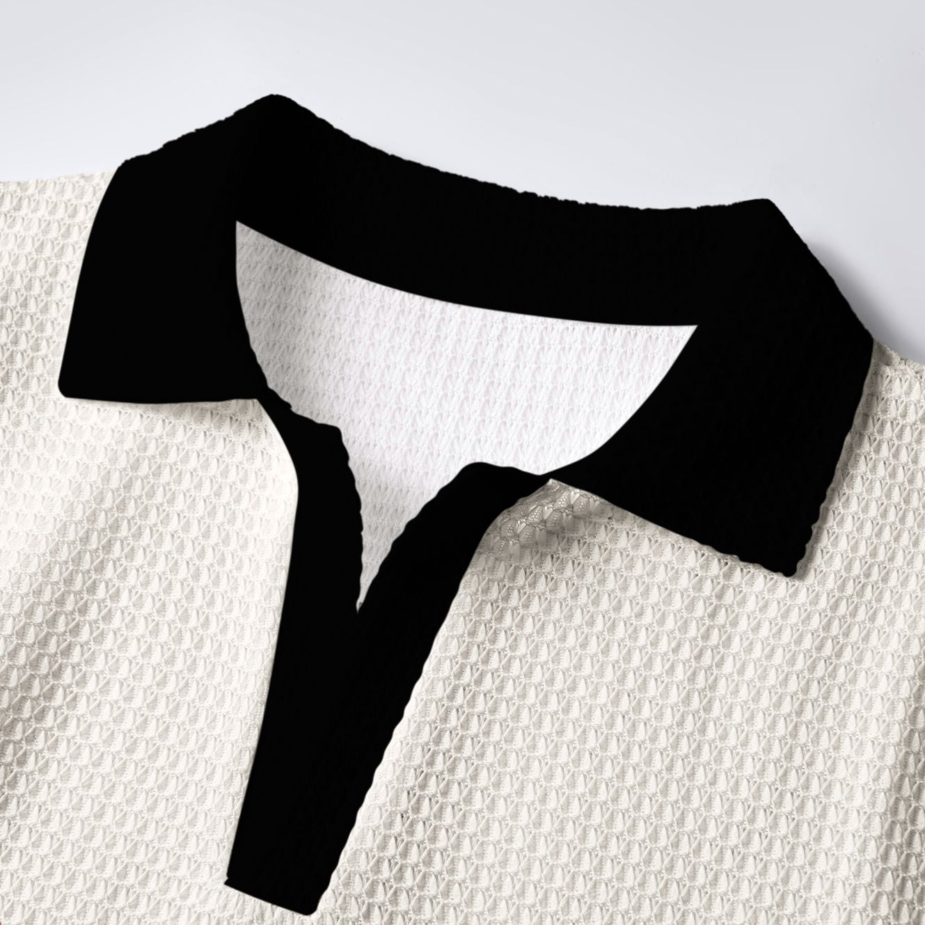 Trendy Japanese Print Polo Shirt for Men