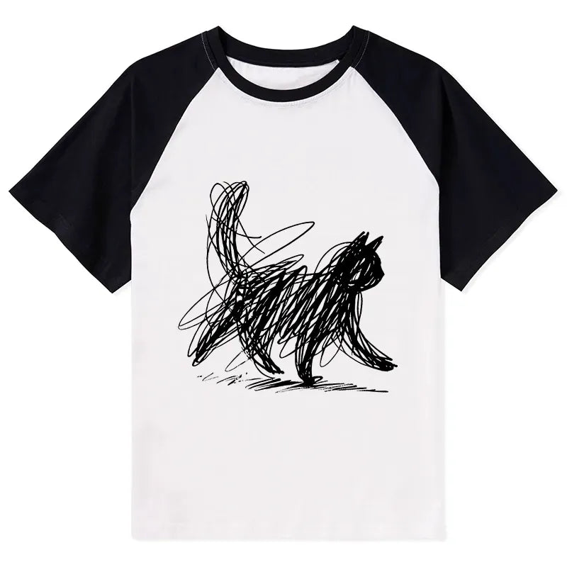Vintage Japanese Cat Shirt for Gift
