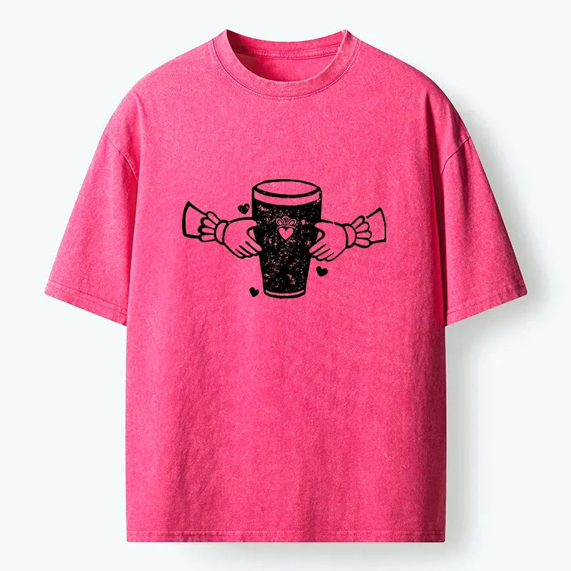 Kyoto-Lion Drinking Together T-Shirt Gift Idea