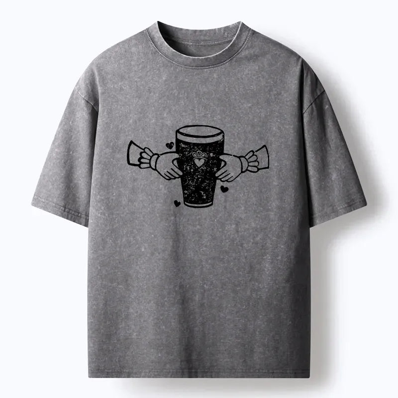 Kyoto-Lion Drinking Together T-Shirt Gift Idea