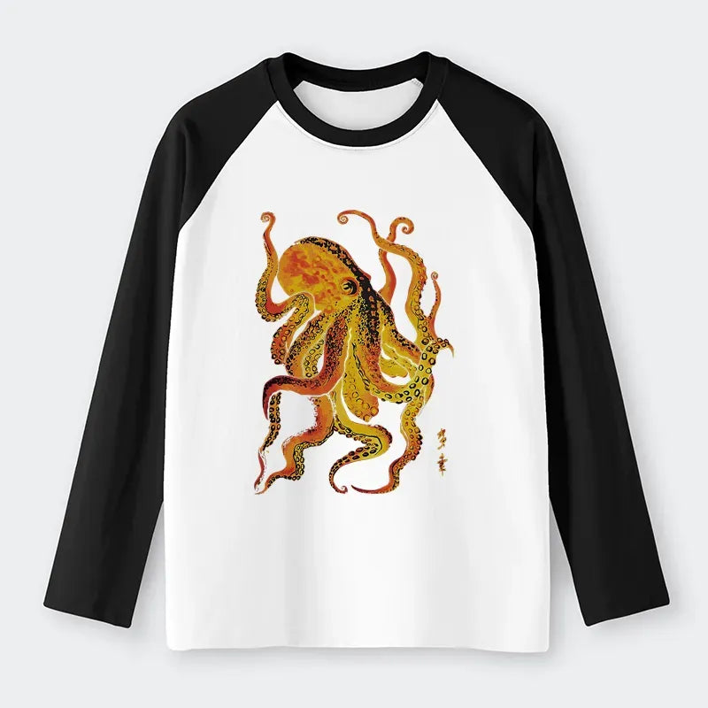 Trendy Kyoto-Lion Raglan Tee for Summer