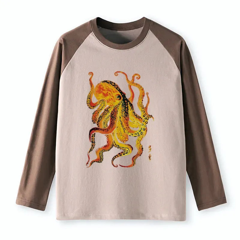 Trendy Kyoto-Lion Raglan Tee for Summer