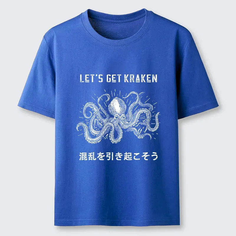 Japanese vintage octopus t-shirt for men