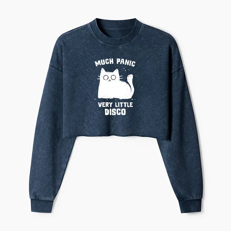 Trendy Washed Crop Sweatshirt for Summer
