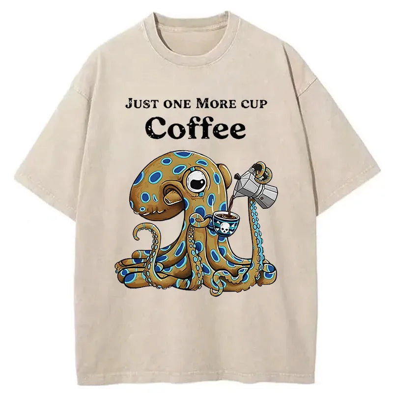 Japanese Vintage Washed T-Shirt for Daily Wear