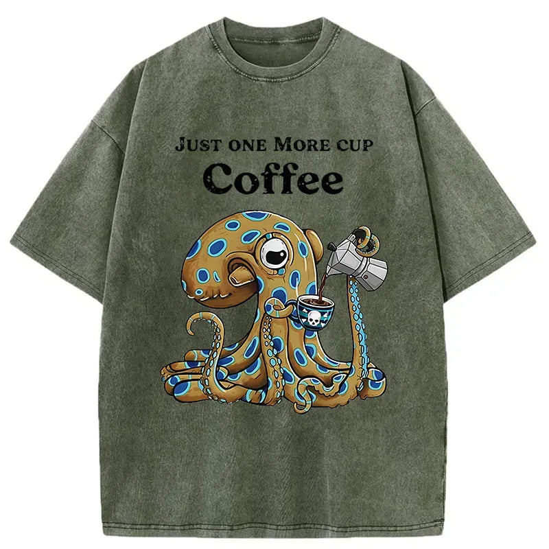 Kyoto Lion Coffee Wash Unisex Tee for Gift