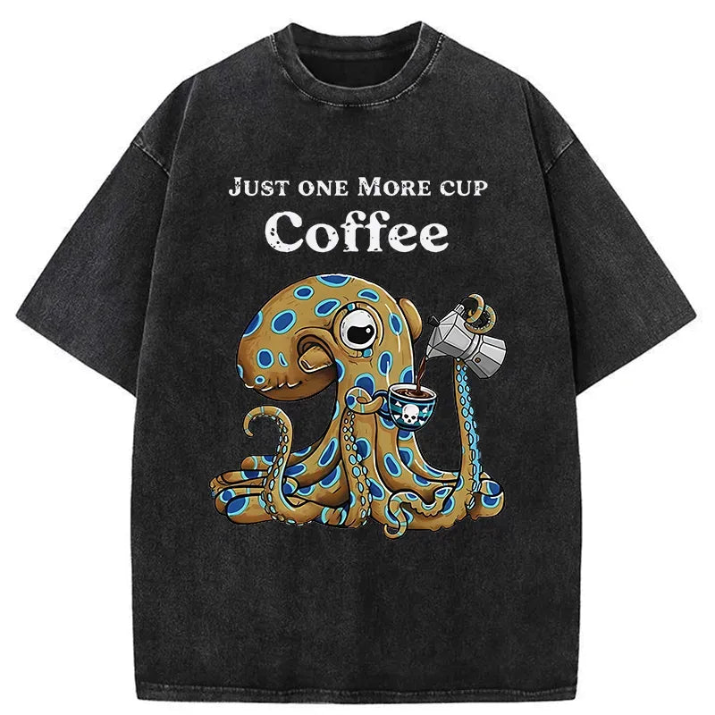 Japanese Vintage Washed T-Shirt for Daily Wear