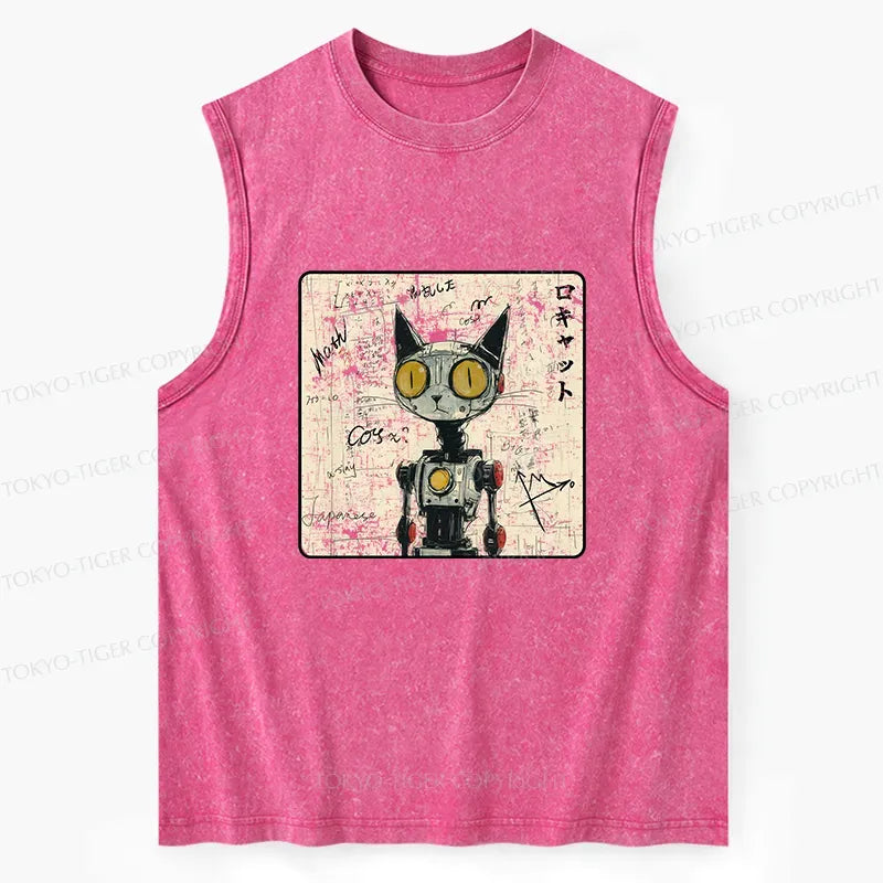 Washed Robot Cat Tank for Daily Wear