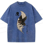 Kyoto-Lion Ninja In The Wind Washed T-Shirt