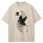 Kyoto-Lion Ninja In The Wind Washed T-Shirt