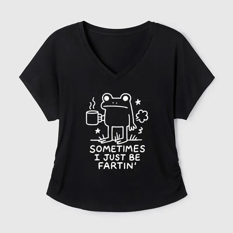 Japanese frog t-shirt on sale for women