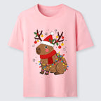 Kyoto-Lion Cute Christmas Capybara Classic T-Shirt