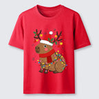 Kyoto-Lion Cute Christmas Capybara Classic T-Shirt