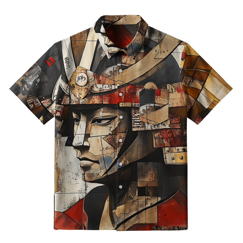 kyoto lion print shirt for streetwear