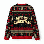 Kyoto-Lion Funny Santa Corks Are For Quitters Fuzzy Christmas Ugly Sweatshirt