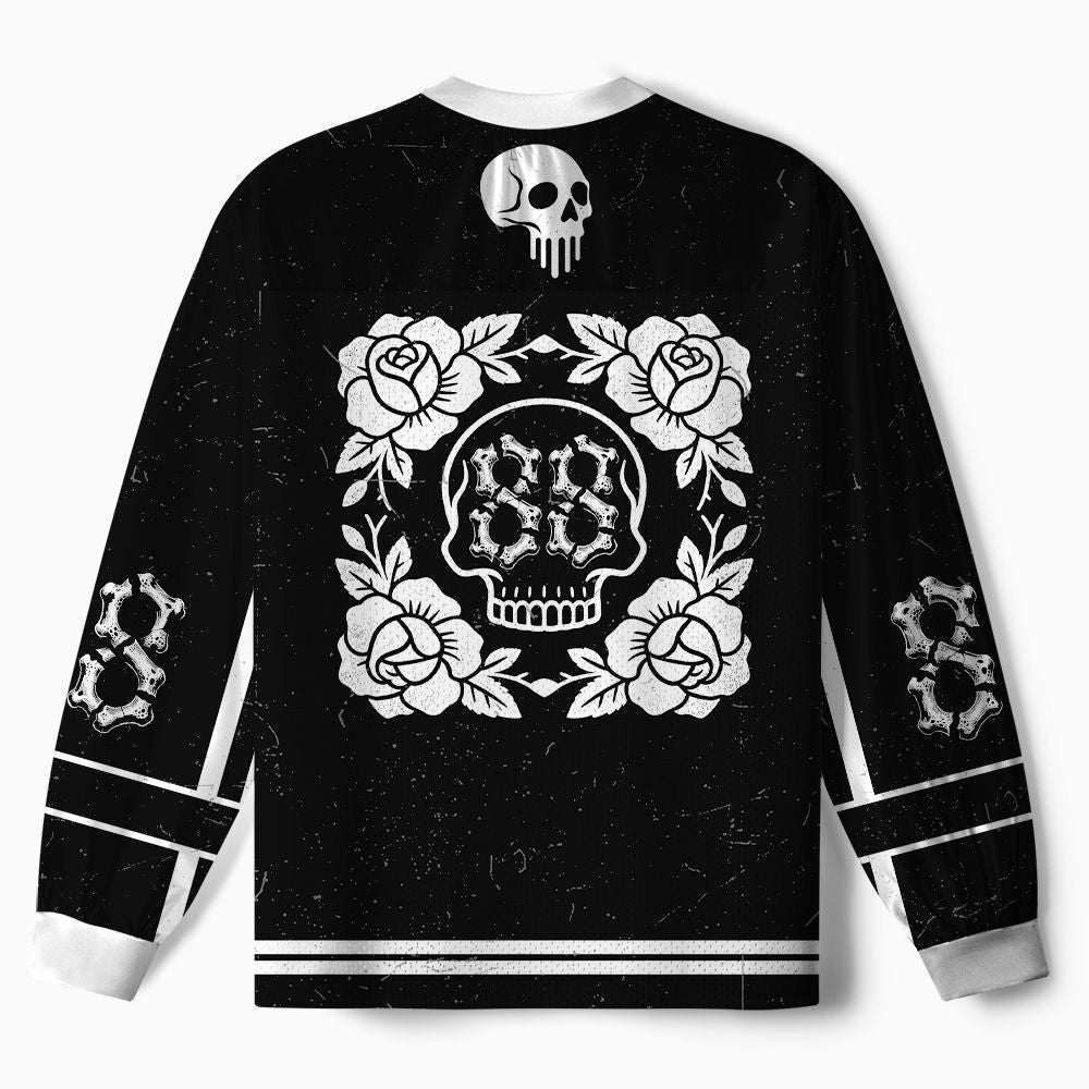 Kyoto-Lion Skeleton On The Way Paneled Long Sleeve Jersey