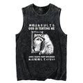 Raccoon Print Tank Top for Streetwear Daily Wear