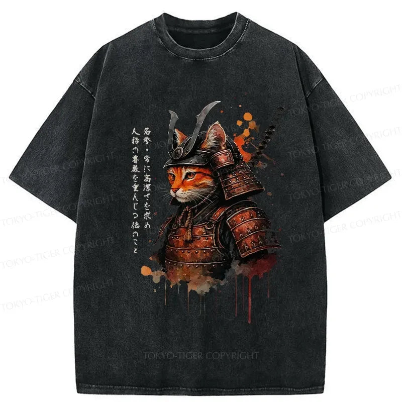 vintage ukiyo-e cat t-shirt for summer