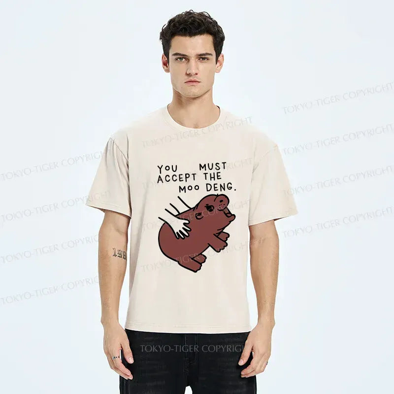 Kyoto-Lion Give You Moo Deng Washed T-Shirt