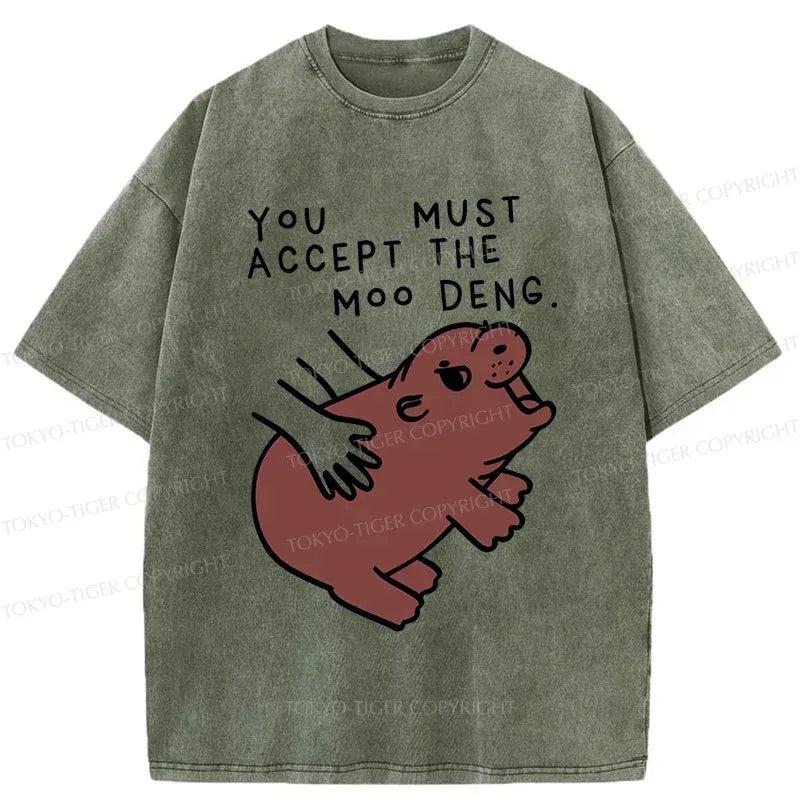 Kyoto-Lion Give You Moo Deng Washed T-Shirt