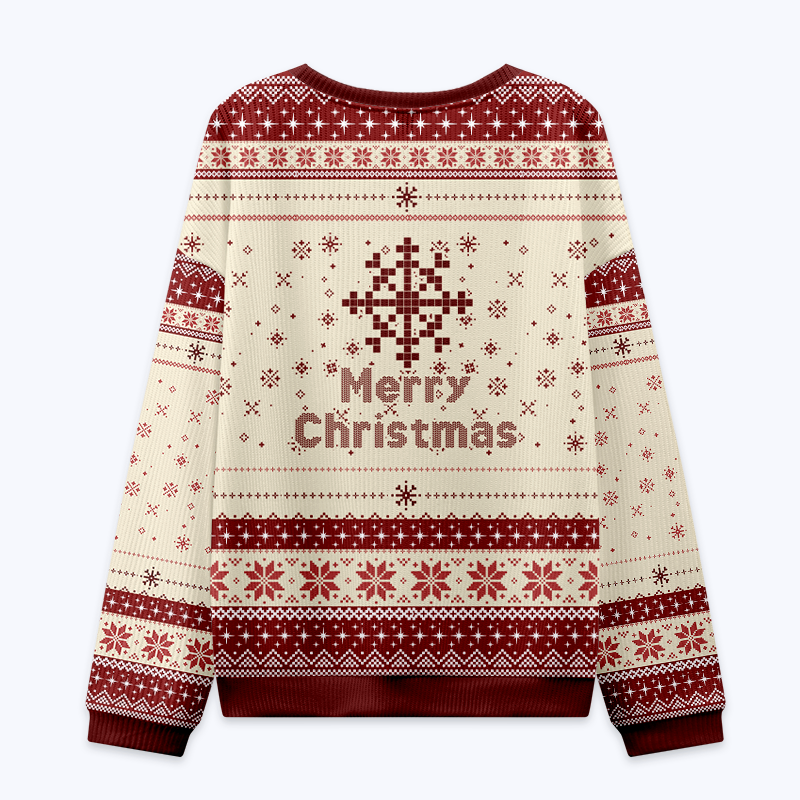 Kyoto-Lion Santa Goose on a Rampage Christmas Ugly Sweatshirt