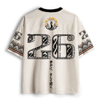 Kyoto-Lion Japanese Asian Style Peacock Mesh Jersey