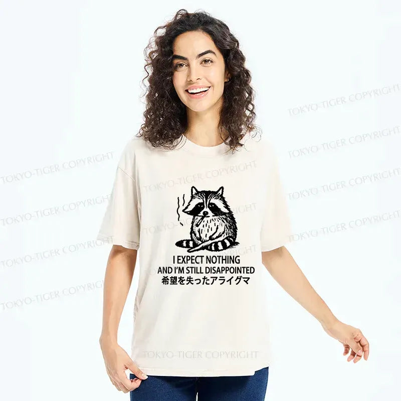 Kyoto-Lion Lost Hope Raccoon Washed T-Shirt