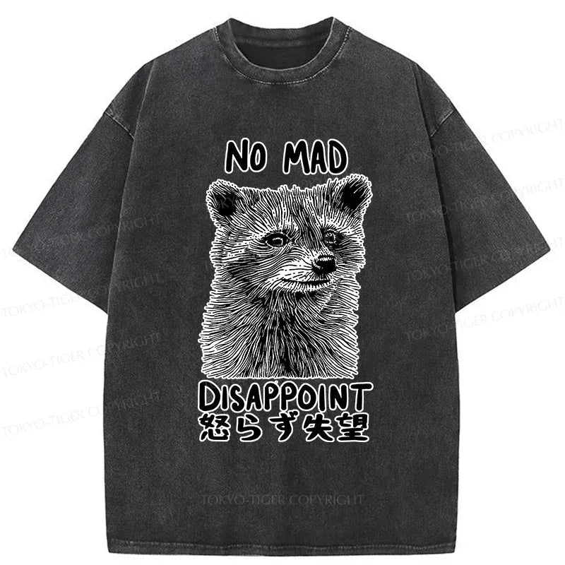 Kyoto-Lion Disappointed Raccoon Washed T-Shirt